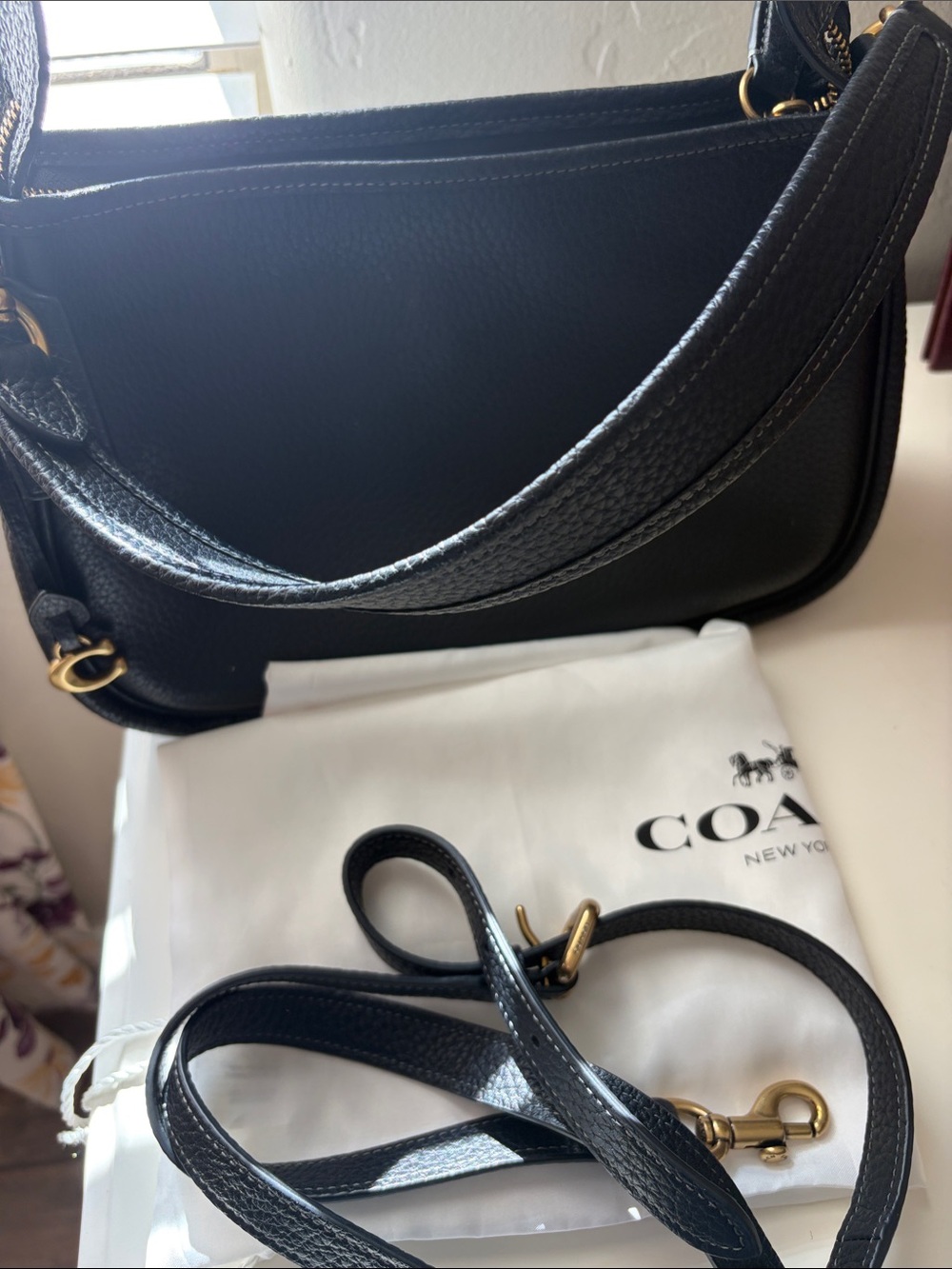 Coach Cary Shoulder Bag with Gold Hardware